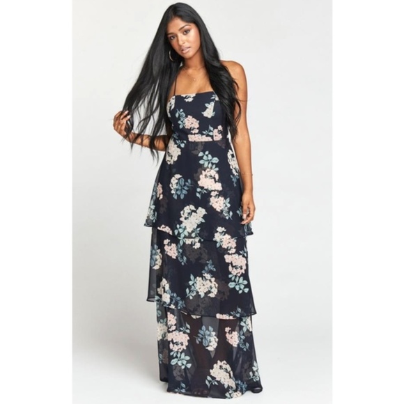 Show Me Your MuMu Dresses & Skirts - SMYM Black Floral Calypso Tiered Maxi Dress